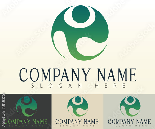 Business identity design that radiates unity and simplicity.
