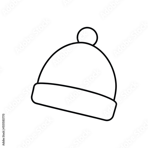 beanie line art