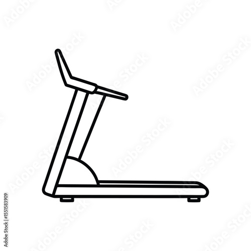 treadmill line art