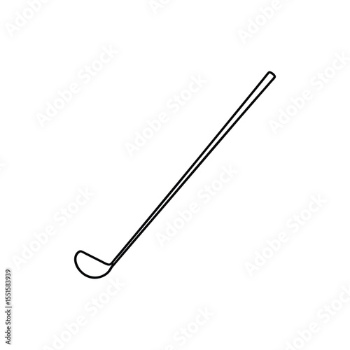 golf club line art