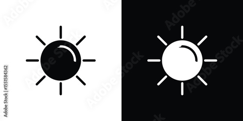 Sun icon. Design for website and mobile apps.