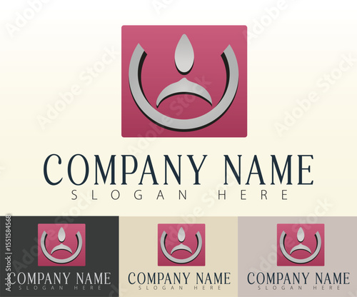 A modern take on business unity through logo art.