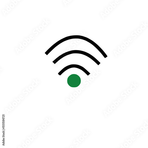 wireless internet and network signal symbol.