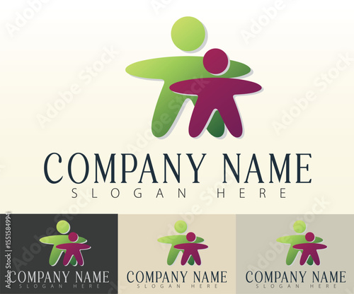 A creative unity emblem for business use.
