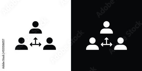 Third party icon vector, Symbol, logo illustrations