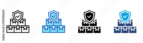 Product Protection icon Multi Style Vector Illustration