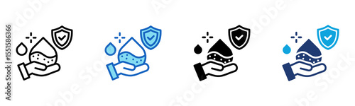 Hygienic Delivery icon Multi Style Vector Illustration