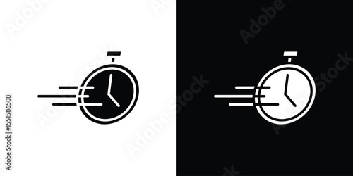 Time fast icon. Design for website and mobile apps.
