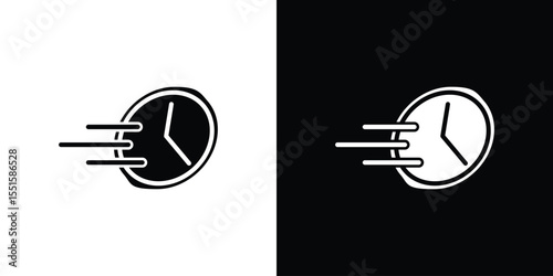 Time fast icon vector, Symbol, logo illustrations