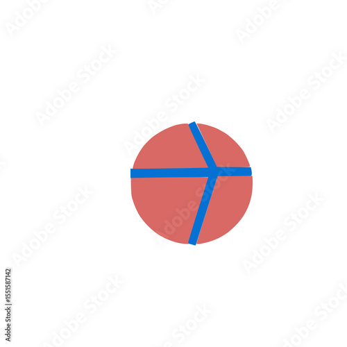 simple round object for sports and play.