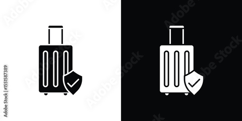 Travel insurance icon vector, Symbol, logo illustrations