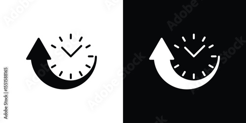 Uptime and downtime icon. Design for website and mobile apps.