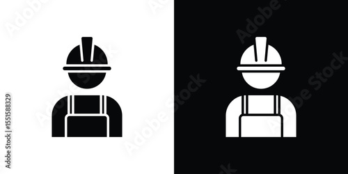 User helmet safety icon vector, Symbol, logo illustrations