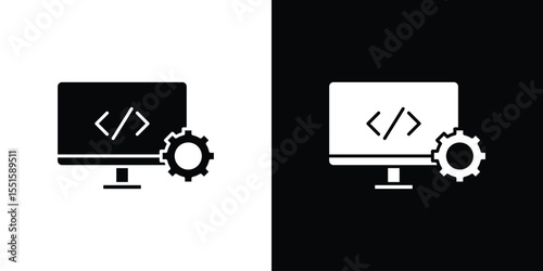 Web development icon vector, Symbol, logo illustrations