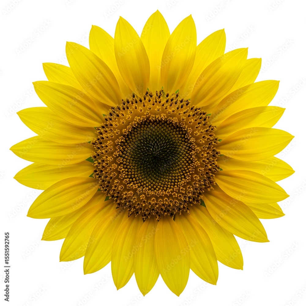 Fototapeta premium sunflower isolated on white