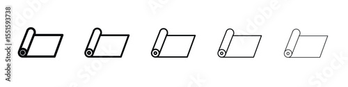 Aluminum foil icon vector, Symbol, logo illustrations