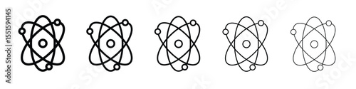 Atom icon vector, Symbol, logo illustrations