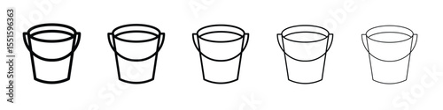 Bucket icon vector, Symbol, logo illustrations