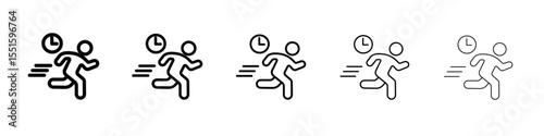 Busy icon vector, Symbol, logo illustrations