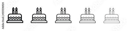 Cake icon vector, Symbol, logo illustrations