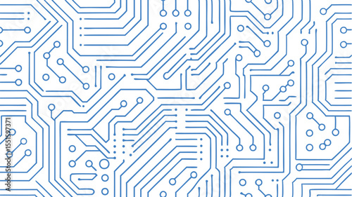 A Seamless Vector Pattern Of Complex - AI Futuristic Vector