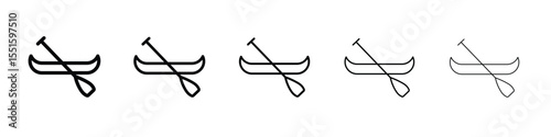 Canoe icon vector, Symbol, logo illustrations