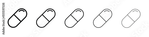 Capsule icon vector, Symbol, logo illustrations
