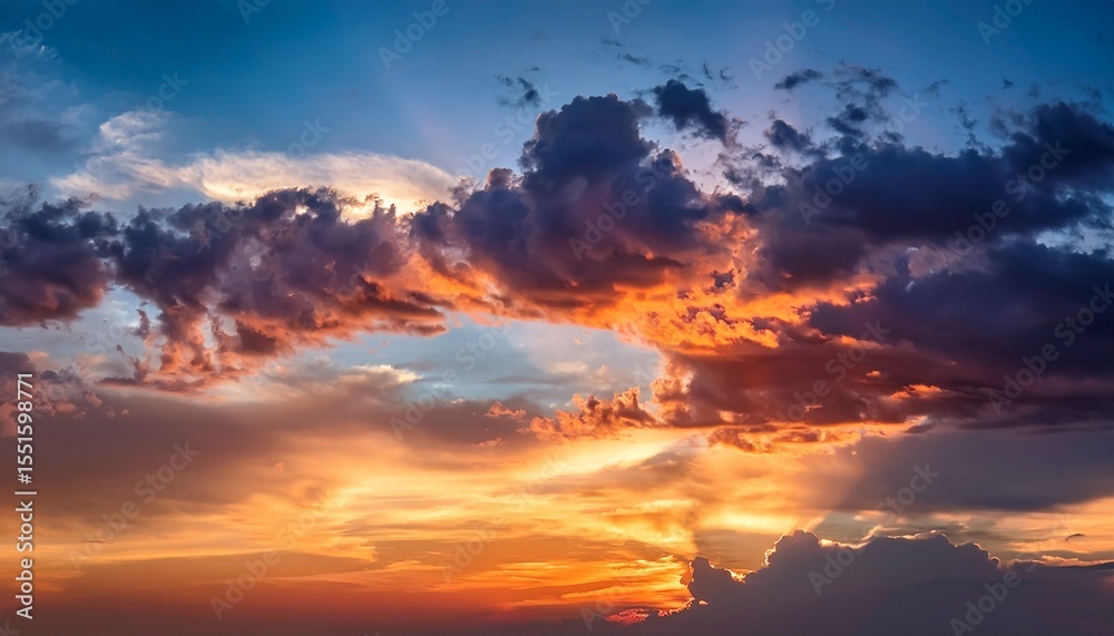 Fototapeta premium sunset cloudscape background
