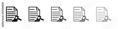 Court decision icon vector, Symbol, logo illustrations
