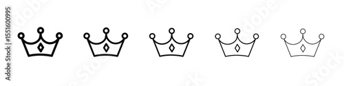 Crown icon. Design for website and mobile apps.
