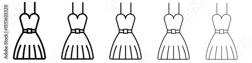 Dress icon vector, Symbol, logo illustrations