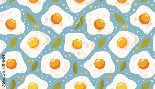 Vector seamless pattern of fried eggs on white background,white, design, egg, meal, pattern, seamless, texture, yolk, background, breakfast, cooking, food, fried egg, graphic, minimalist, overlay, 