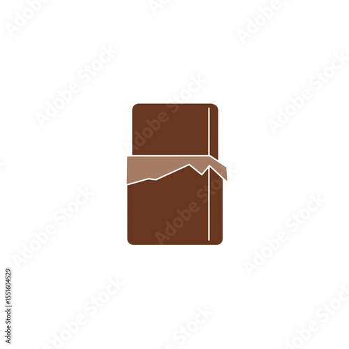 Simple Illustration of a Wrapped Chocolate Bar.