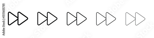 Fast forward icon vector, Symbol, logo illustrations