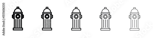 Fire hydrant icon vector, Symbol, logo illustrations