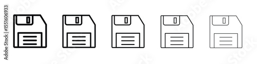 Floppy disk icon vector, Symbol, logo illustrations