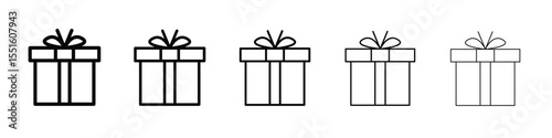 Gift box icon vector, Symbol, logo illustrations
