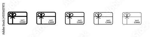 Gift card icon vector, Symbol, logo illustrations