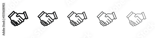 Handshake icon vector, Symbol, logo illustrations