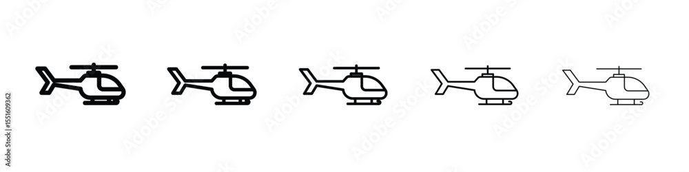 Helicopter icon vector, Symbol, logo illustrations Helicopter icon vector, Symbol, logo illustrations