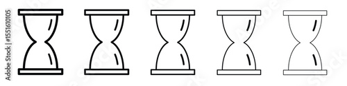 Hourglass icon vector, Symbol, logo illustrations