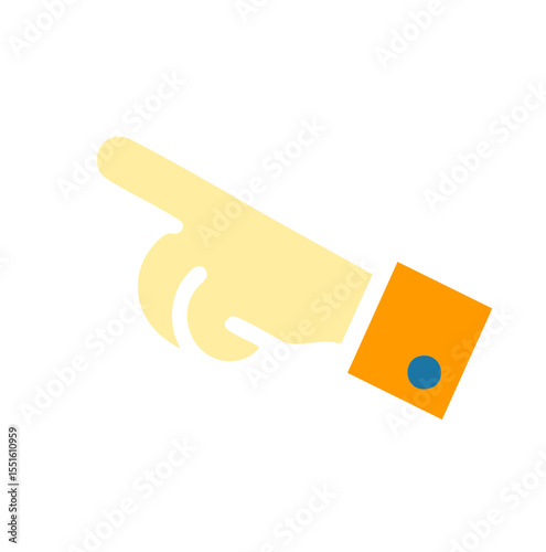 Hand giving card gesture icon vector illustration