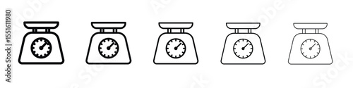 Kitchen scales icon vector, Symbol, logo illustrations