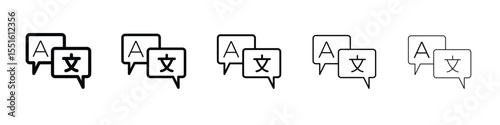 Language icon vector, Symbol, logo illustrations