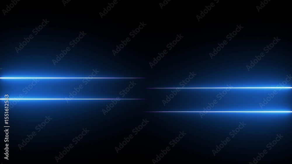 Abstract sign Neon Light Animation – Glowing Digital Lines on Dark Background HD Video.