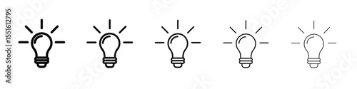 Lightbulb icon vector, Symbol, logo illustrations