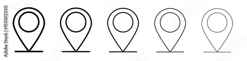 Located icon vector, Symbol, logo illustrations