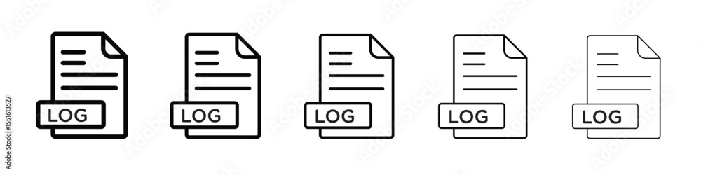 log file icon vector, Symbol, logo illustrations log file icon vector, Symbol, logo illustrations