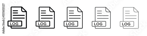 log file icon vector, Symbol, logo illustrations