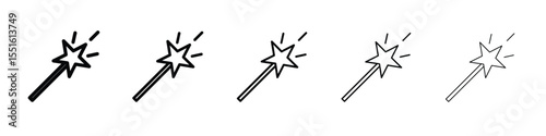 Magic wand icon. Design for website and mobile apps.